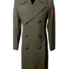 Abrigo militar americano de gabardina de lana de sarga rango de cabo de los US Marines 1979
