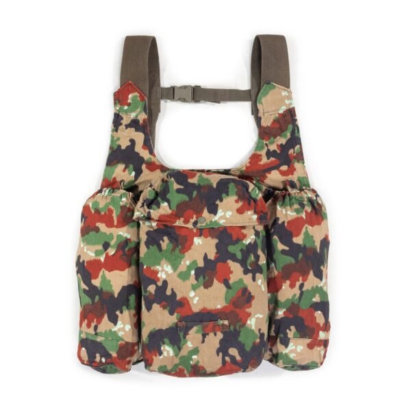 Morral Camuflado Militar Vintage Del Ejército Suizo Grado2