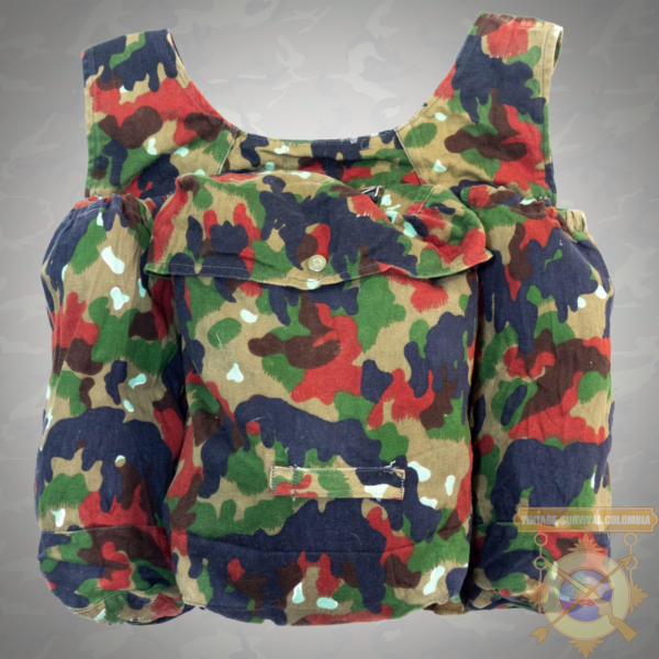 Morral Camuflado Militar Vintage Del Ejército Suizo Grado2