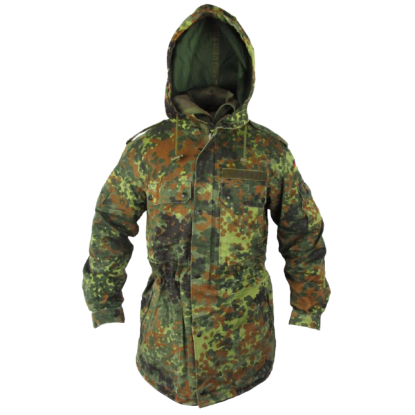Parka alemana de camuflaje flecktarn