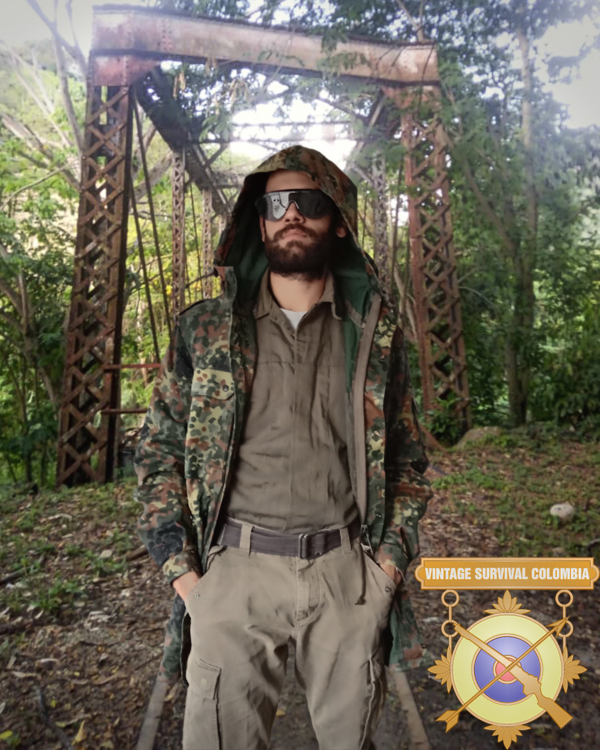 Parka alemana de camuflaje flecktarn