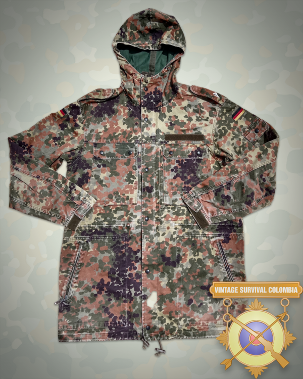 Parka alemana de camuflaje flecktarn