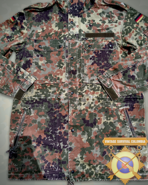 Parka alemana de camuflaje flecktarn