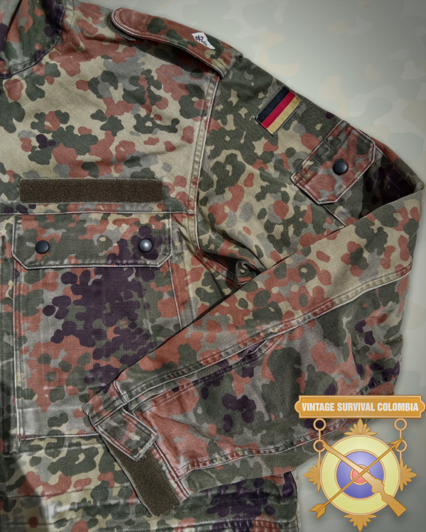 Parka alemana de camuflaje flecktarn