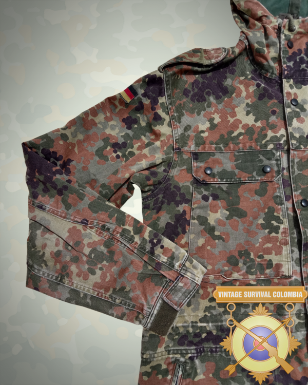 Parka alemana de camuflaje flecktarn