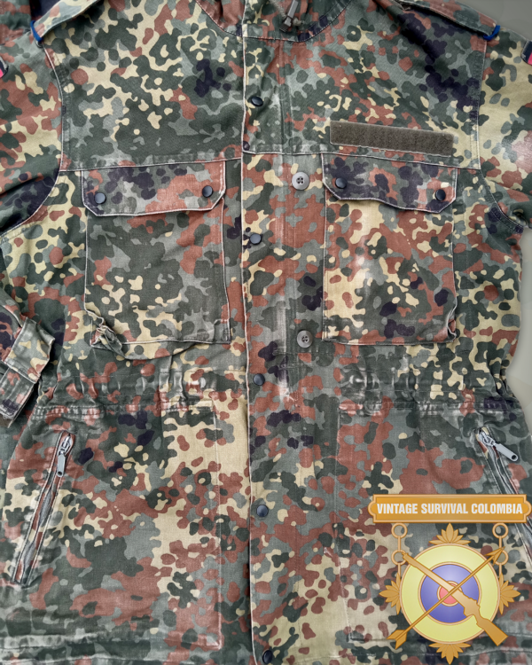 Parka alemana de camuflaje flecktarn