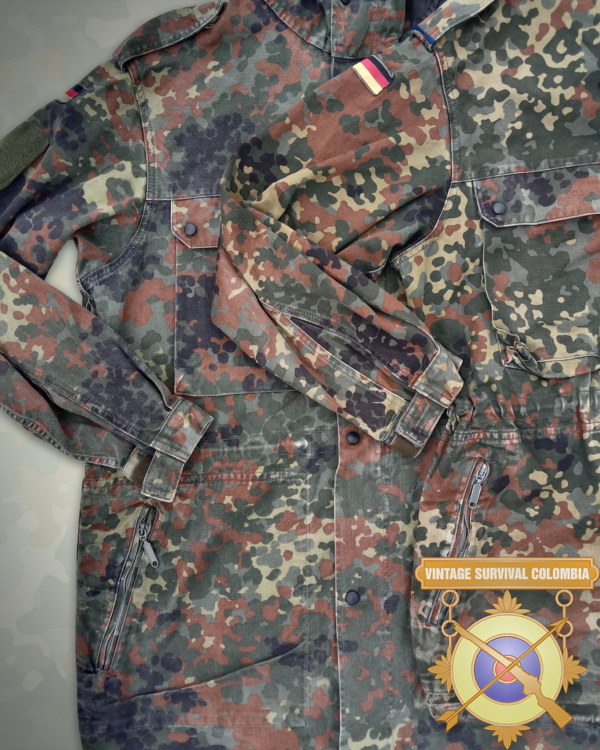 Parka alemana de camuflaje flecktarn