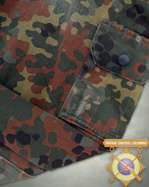 Parka alemana de camuflaje flecktarn
