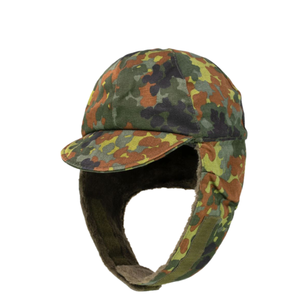 FLECKWINTERHAT-1 Gorra de invierno alemana camuflaje flecktarn