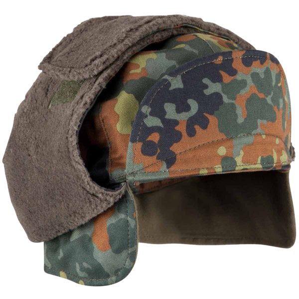 FLECKWINTERHAT-2 Gorra de invierno alemana camuflaje flecktarn