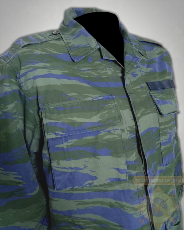 GAFBDUJN2-3 Chaqueta de la Fuerza Aérea Griega camuflaje lagarto