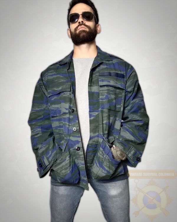 GAFBDUJN2-8 Chaqueta de la Fuerza Aérea Griega camuflaje lagarto