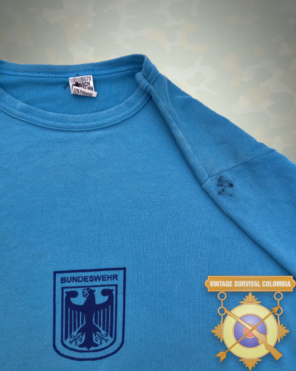 GERMANBSHIRT-3 Camiseta azul deportiva alemana