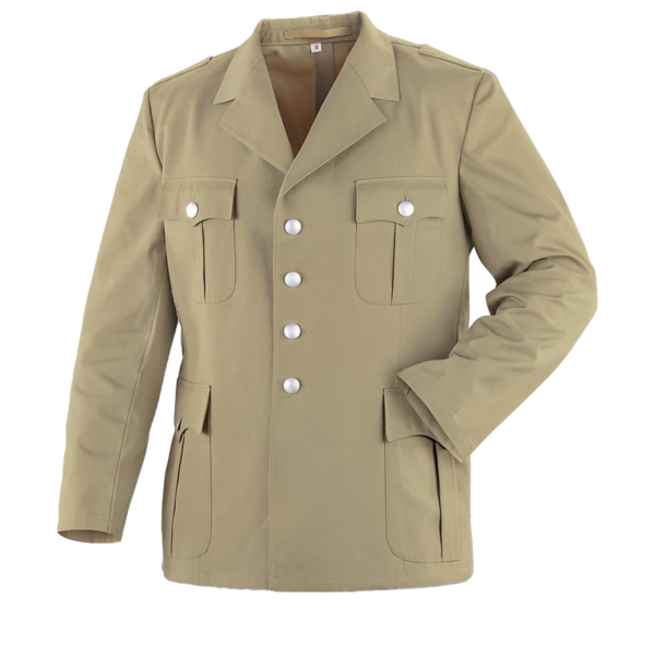 GERMANKAKIJACKET-1 Blazer O Chaqueta Militar Ejército Alemán Caqui Uniforme De Gala Para Clima Cálido