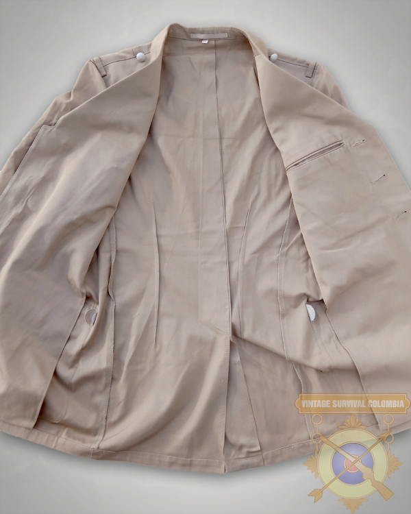 GERMANKAKIJACKET-6 Blazer O Chaqueta Militar Ejército Alemán Caqui Uniforme De Gala Para Clima Cálido