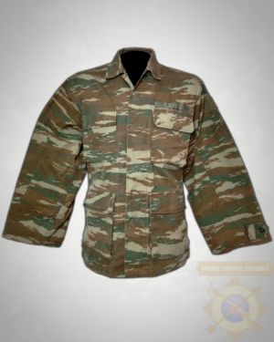 Chaqueta guerrera del ejército griego camuflaje lagarto