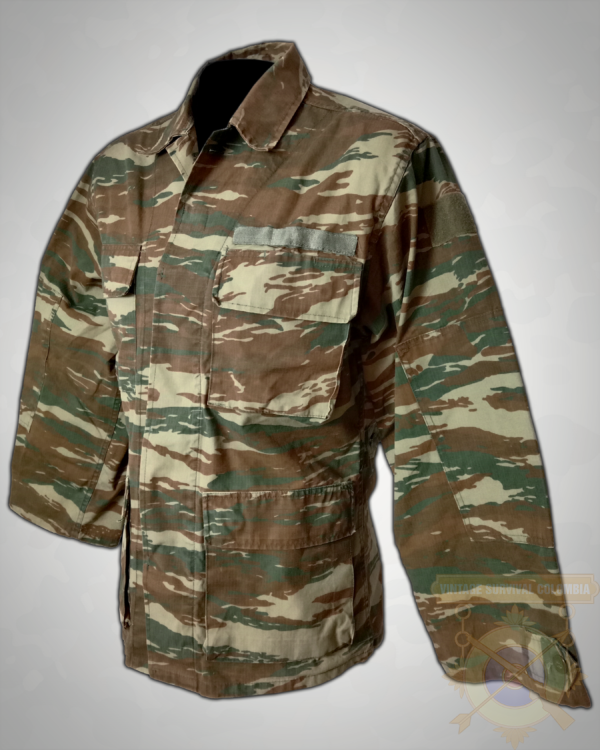 Chaqueta guerrera del ejército griego camuflaje lagarto
