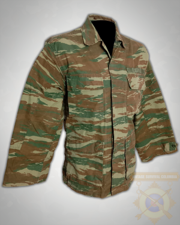 Chaqueta guerrera del ejército griego camuflaje lagarto