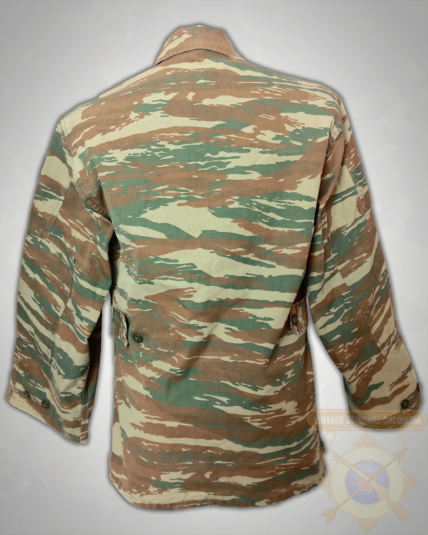 Chaqueta guerrera del ejército griego camuflaje lagarto
