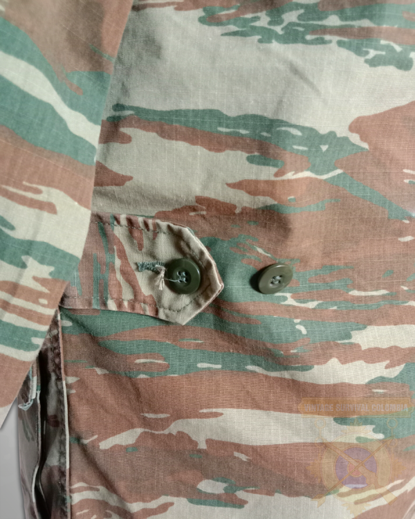 Chaqueta guerrera del ejército griego camuflaje lagarto
