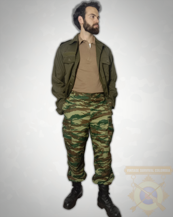 Pantalones de la infantería griega camuflaje lagarto
