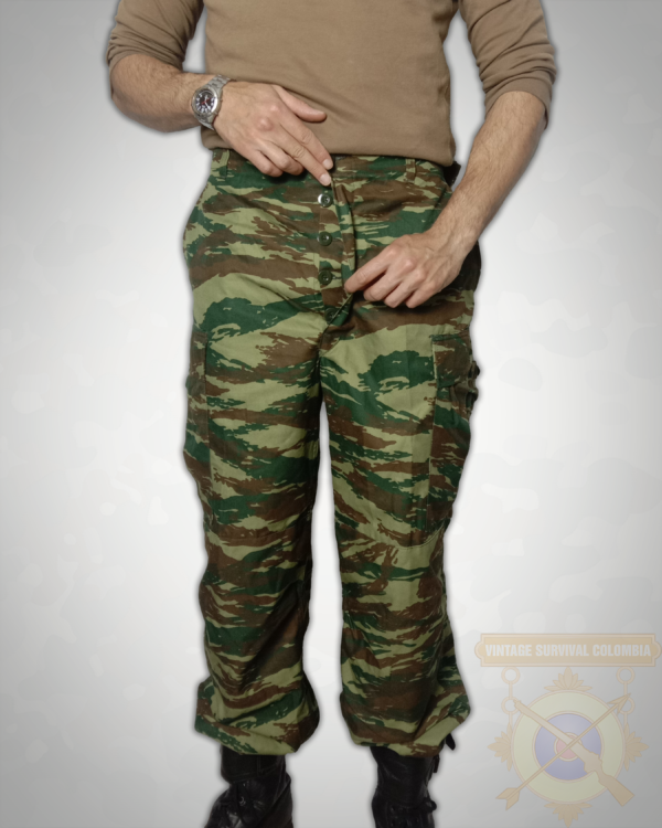 Pantalones de la infantería griega camuflaje lagarto