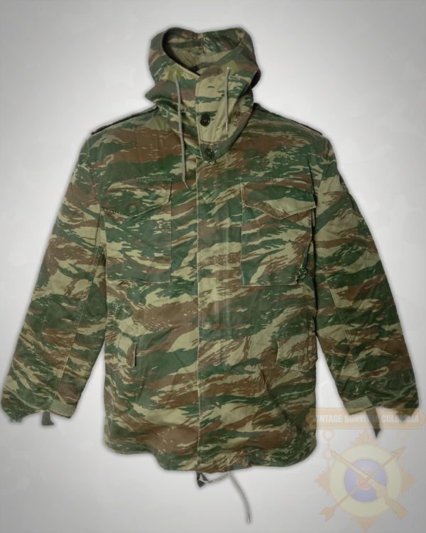 GREEKM65WLG2-5 Chaqueta M65 griega de camuflaje lagarto con liner