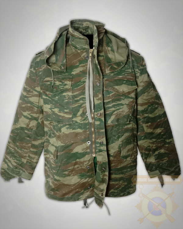 GREEKM65WLG2-6 Chaqueta M65 griega de camuflaje lagarto con liner