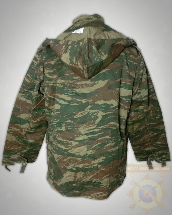 GREEKM65WLG2-7 Chaqueta M65 griega de camuflaje lagarto con liner