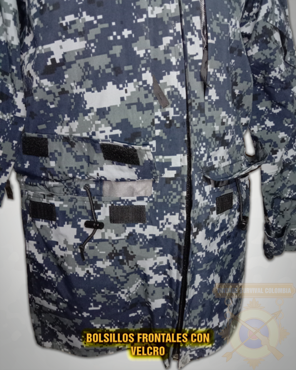 Chaqueta parka americana impermeable de GORETEX camo AOR2 US Navy