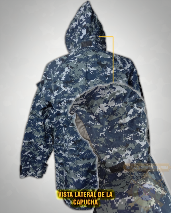 Chaqueta parka americana impermeable de GORETEX camo AOR2 US Navy