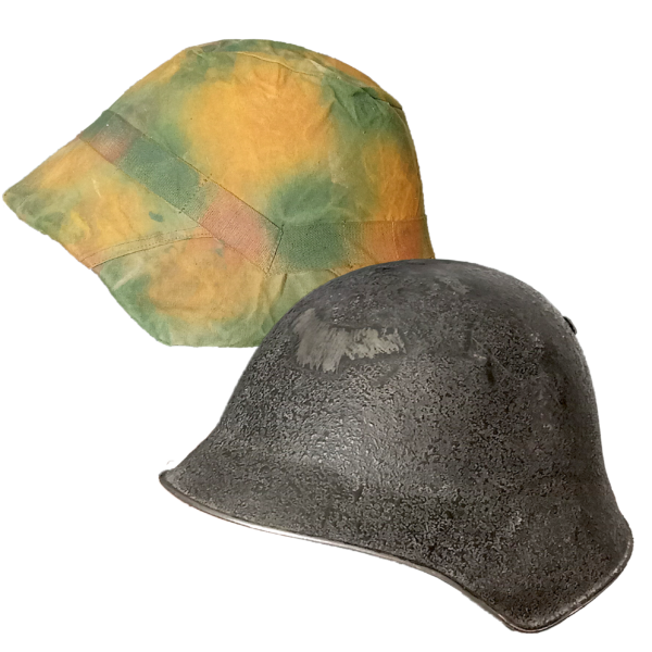 Casco Militar Ww2 Sgm2 Suizo Modelo M1918 Con Cubre Casco