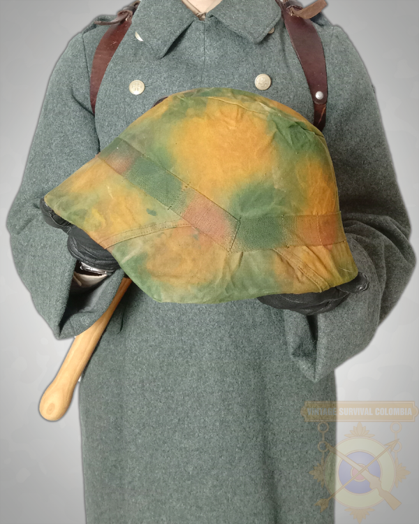 Casco Militar Ww2 Sgm2 Suizo Modelo M1918 Con Cubre Casco