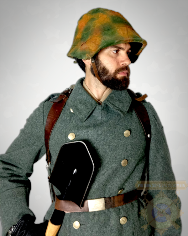 Casco Militar Ww2 Sgm2 Suizo Modelo M1918 Con Cubre Casco