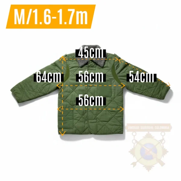 Chaqueta térmica acolchada de Hungría uniforme M-82