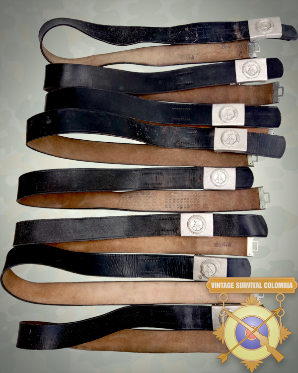 NVABLT-2 Cinturon O Reata De Cuero Militar Alemania Oriental Grado2