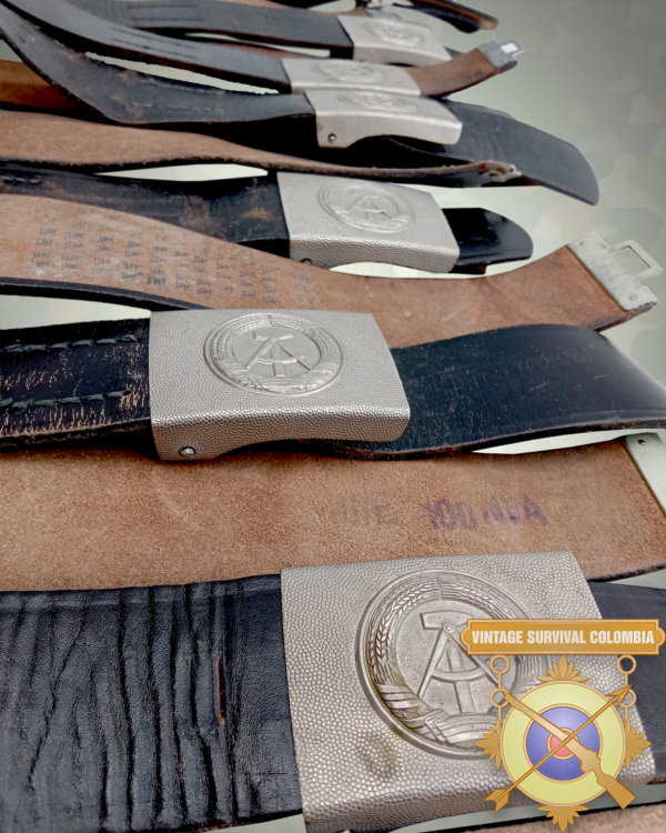 NVABLT-3 Cinturon O Reata De Cuero Militar Alemania Oriental Grado2