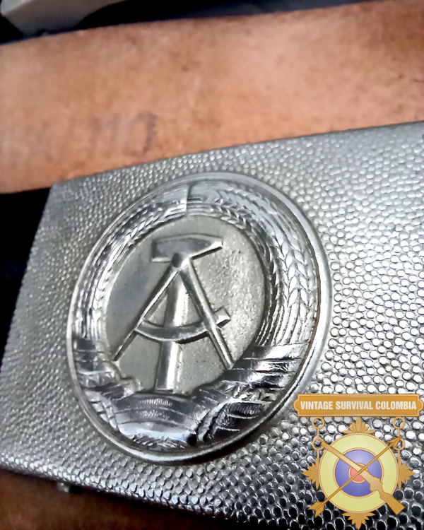 NVABLT-5 Cinturon O Reata De Cuero Militar Alemania Oriental Grado2