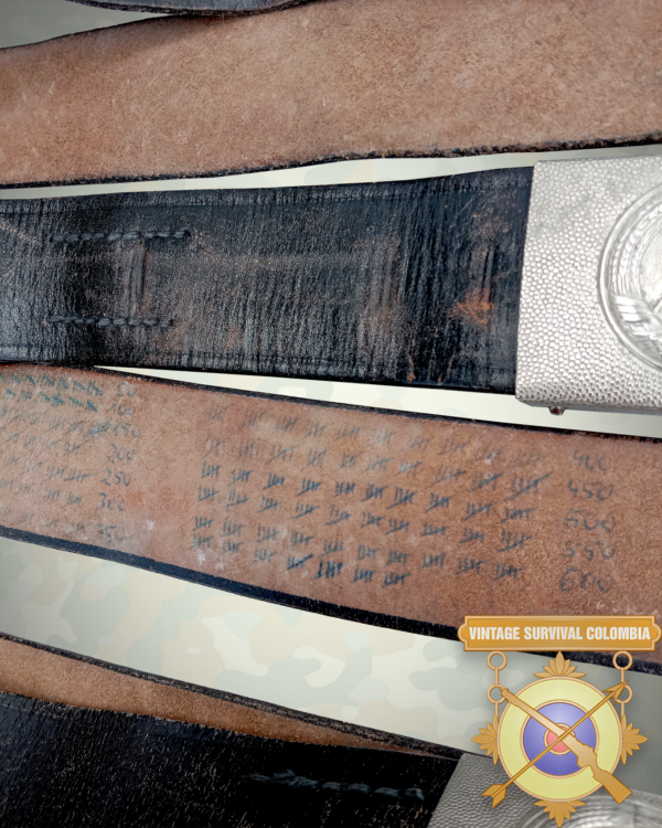 NVABLT-7 Cinturon O Reata De Cuero Militar Alemania Oriental Grado2