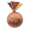 Medalla O Pin Metálico De Alemania Oriental Para Reservistas