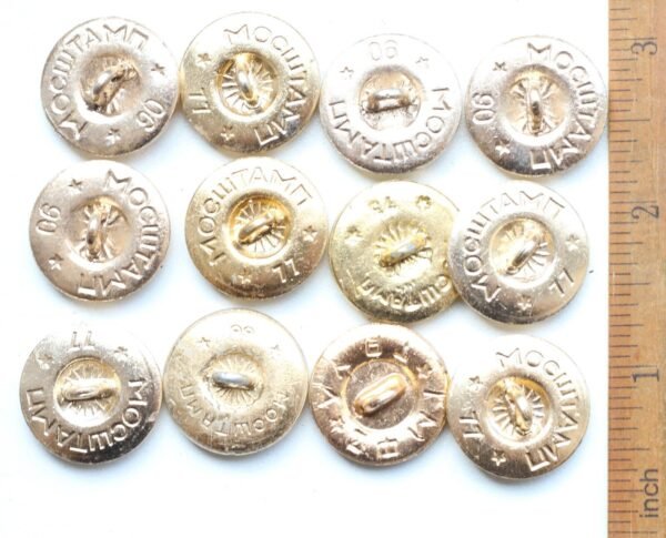 SOVIETBUTTON-3 Boton Militar Antiguo Ruso Metalico Soviético De 22mm