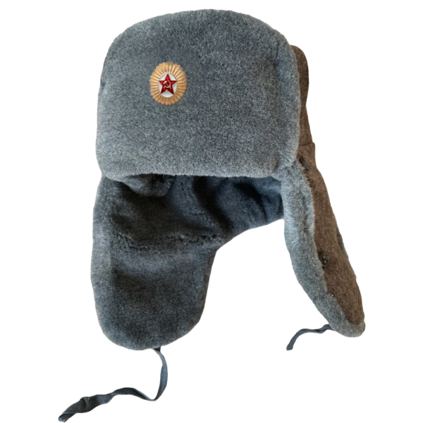 Gorro ushanka soviético URSS con cucarda