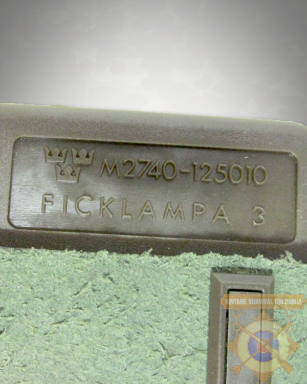 SWEDISHLAMP-6 Linterna Militar Del Ejército Sueco Flicklampa 3 Guerra Fría