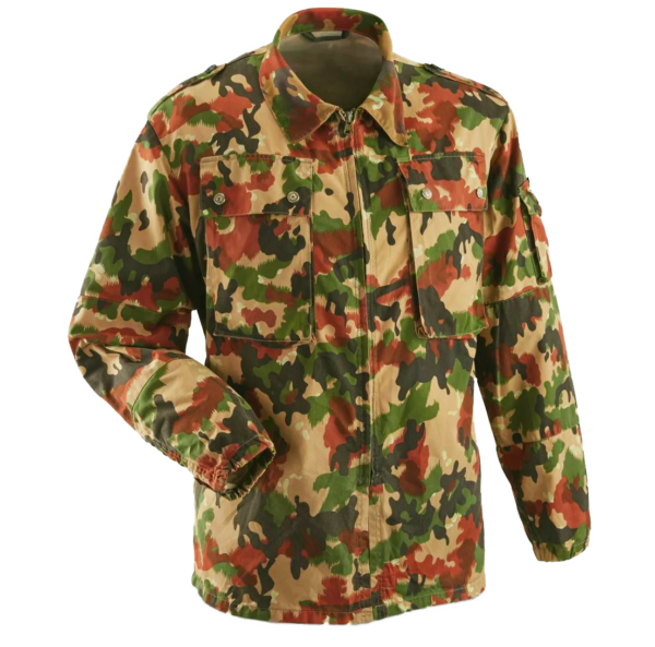 Chaqueta suiza M83 camuflaje leibermuster o alpenflage