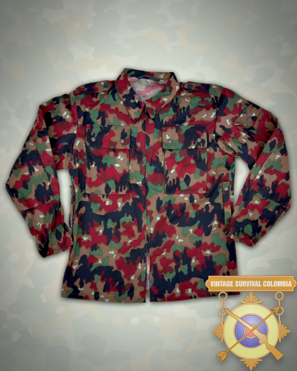 Chaqueta suiza M83 camuflaje leibermuster o alpenflage