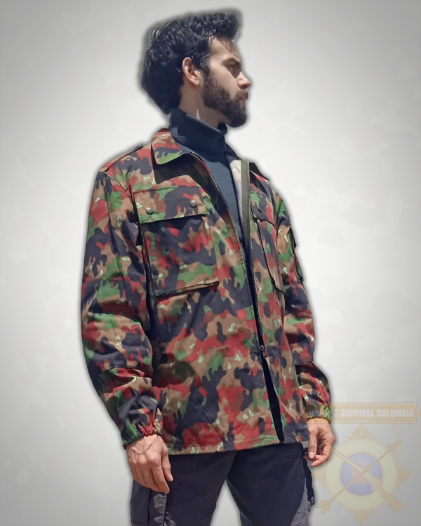 Chaqueta suiza M83 camuflaje leibermuster o alpenflage