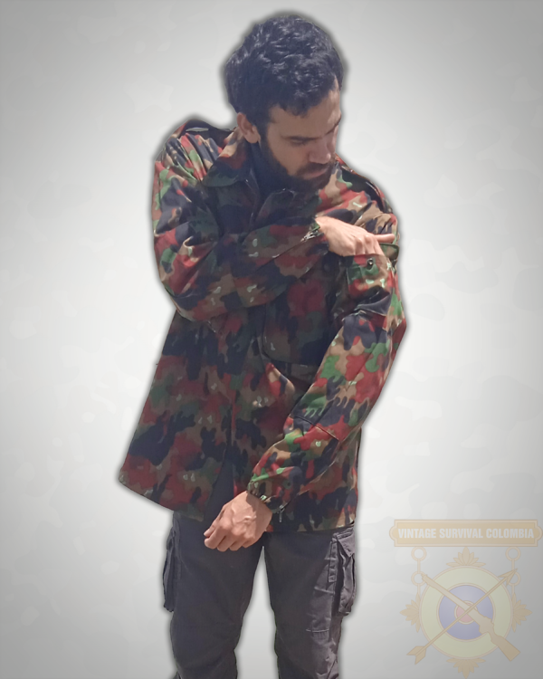 Chaqueta suiza M83 camuflaje leibermuster o alpenflage