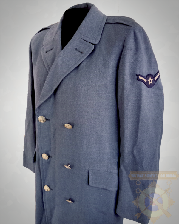 USAFSERGECOAT-2 Abrigo de lana sarga americano de la US Air Force de 1967
