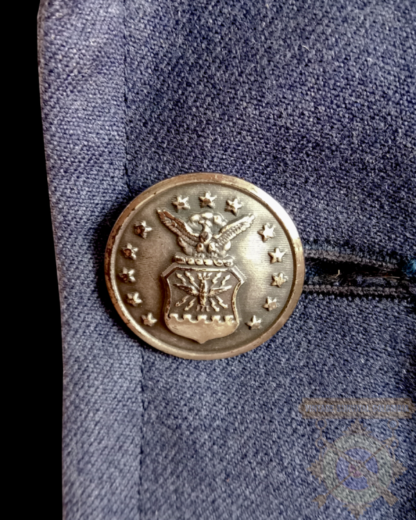 USAFSERGECOAT-5 Abrigo de lana sarga americano de la US Air Force de 1967