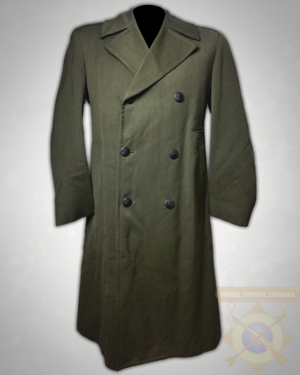 USMCCOATWLINER-1 Abrigo de lana militar americano con forro removible, Us Marine Corps, Camp Lejeune, Setentas